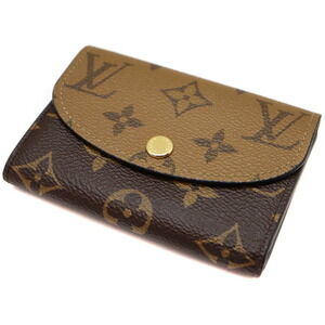 Louis Vuitton Porte Monnaie Wallet Rosalie Monogram Reverse Brown LV